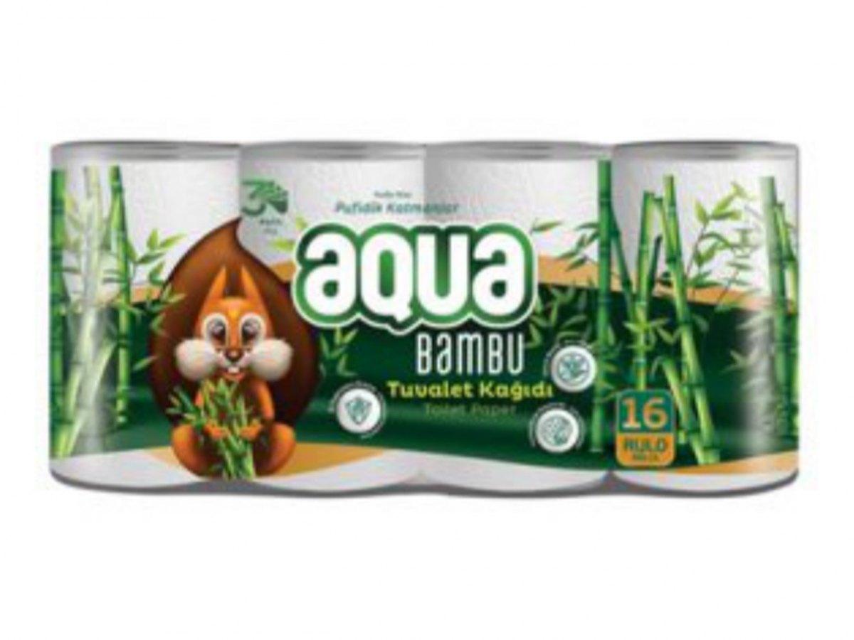 Aqua Bambu Toilet Paper (16 Roll Pack)