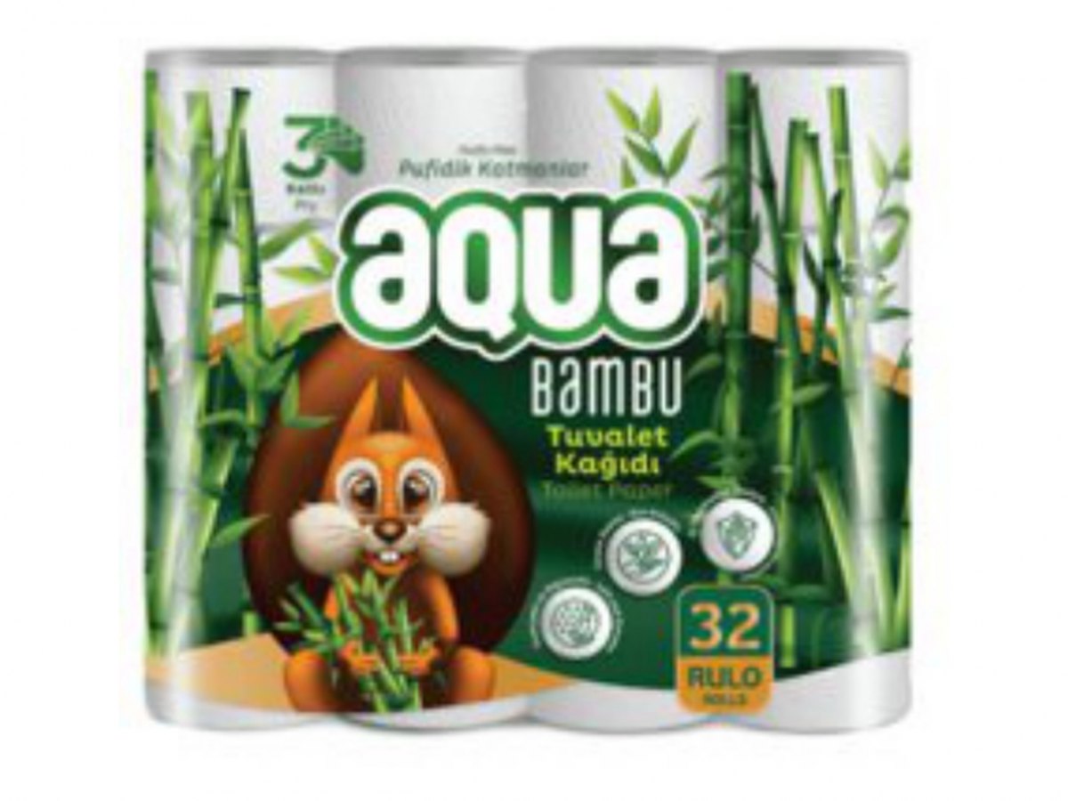 Aqua Bambu Toilet Paper (32 Roll Pack)