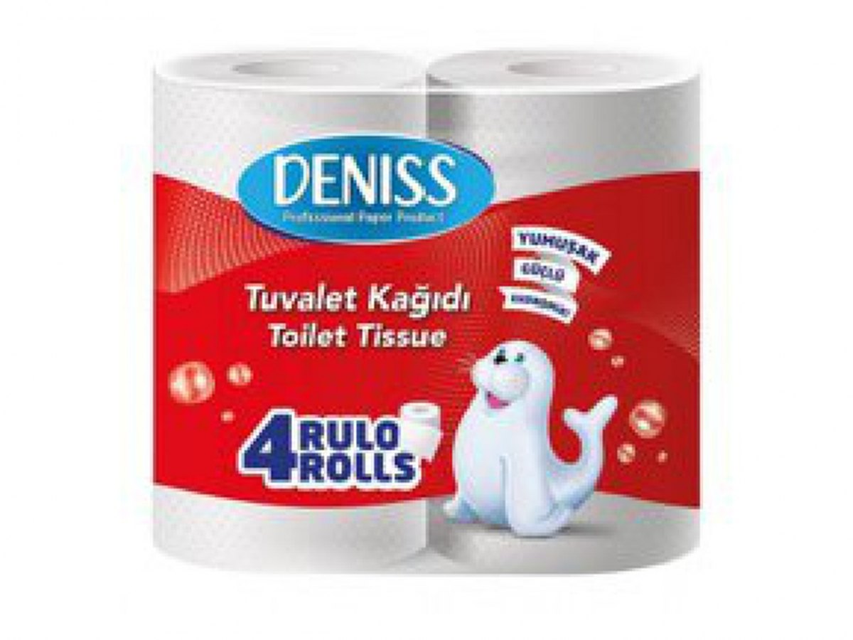 Deniss Toilet Roll (2 Ply, 4 Roll Pack)