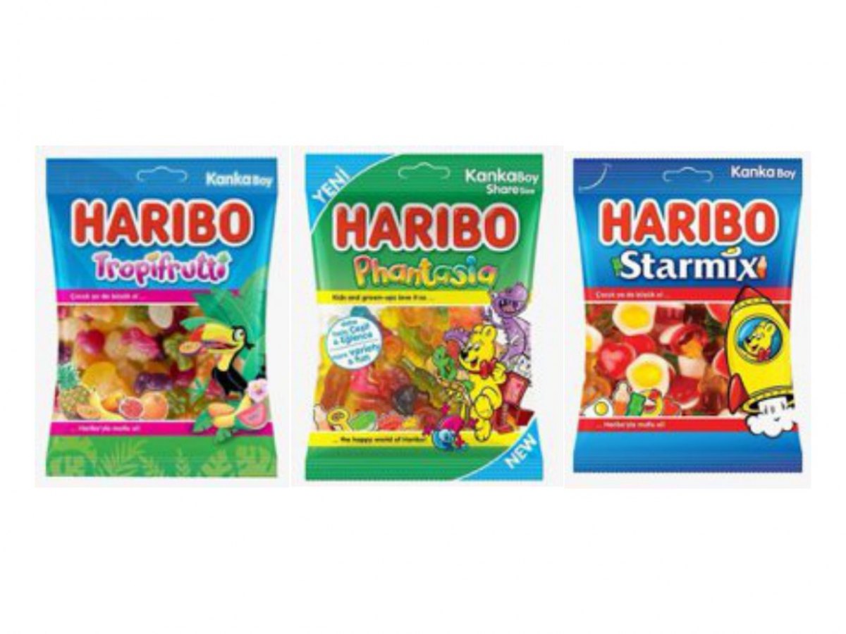 Haribo Gummy Sweets (80 g, Six Types)