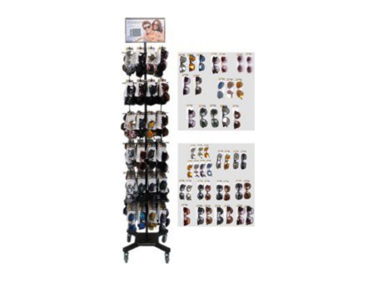 Sunglasses Assortment with Display (288 Pieces)