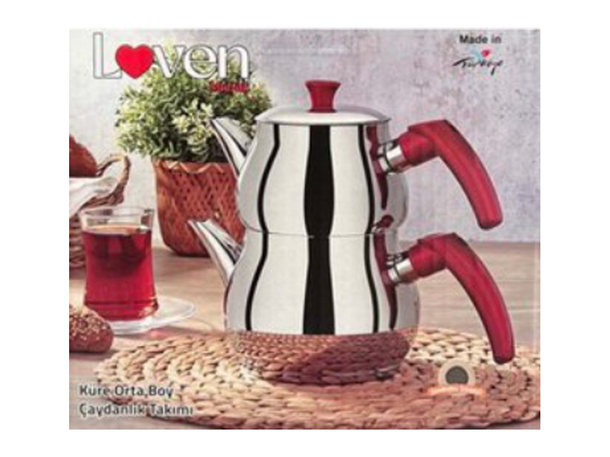 Steel-Based Tea Pot Set (Medium)