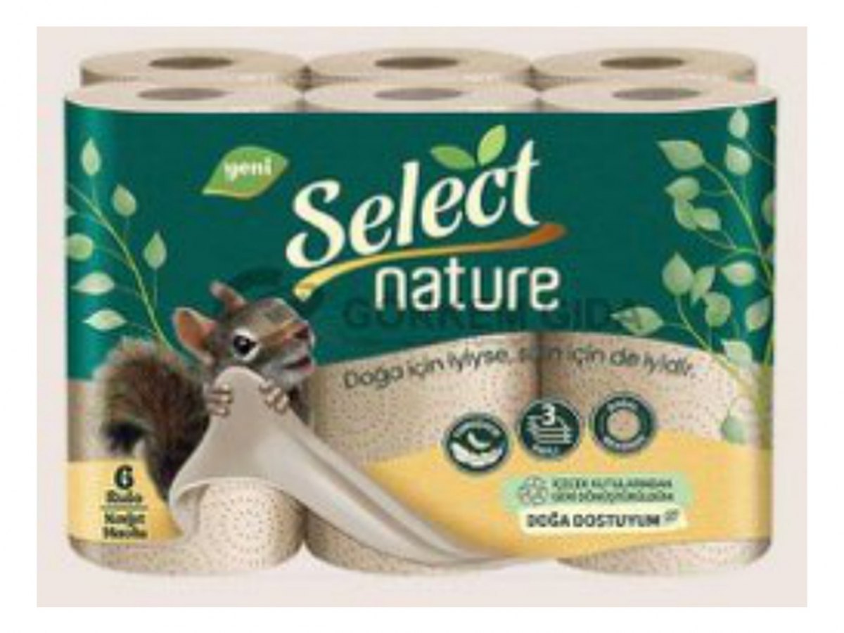 Select Nature Kitchen Towel (3 Ply, 6 Roll Pack)