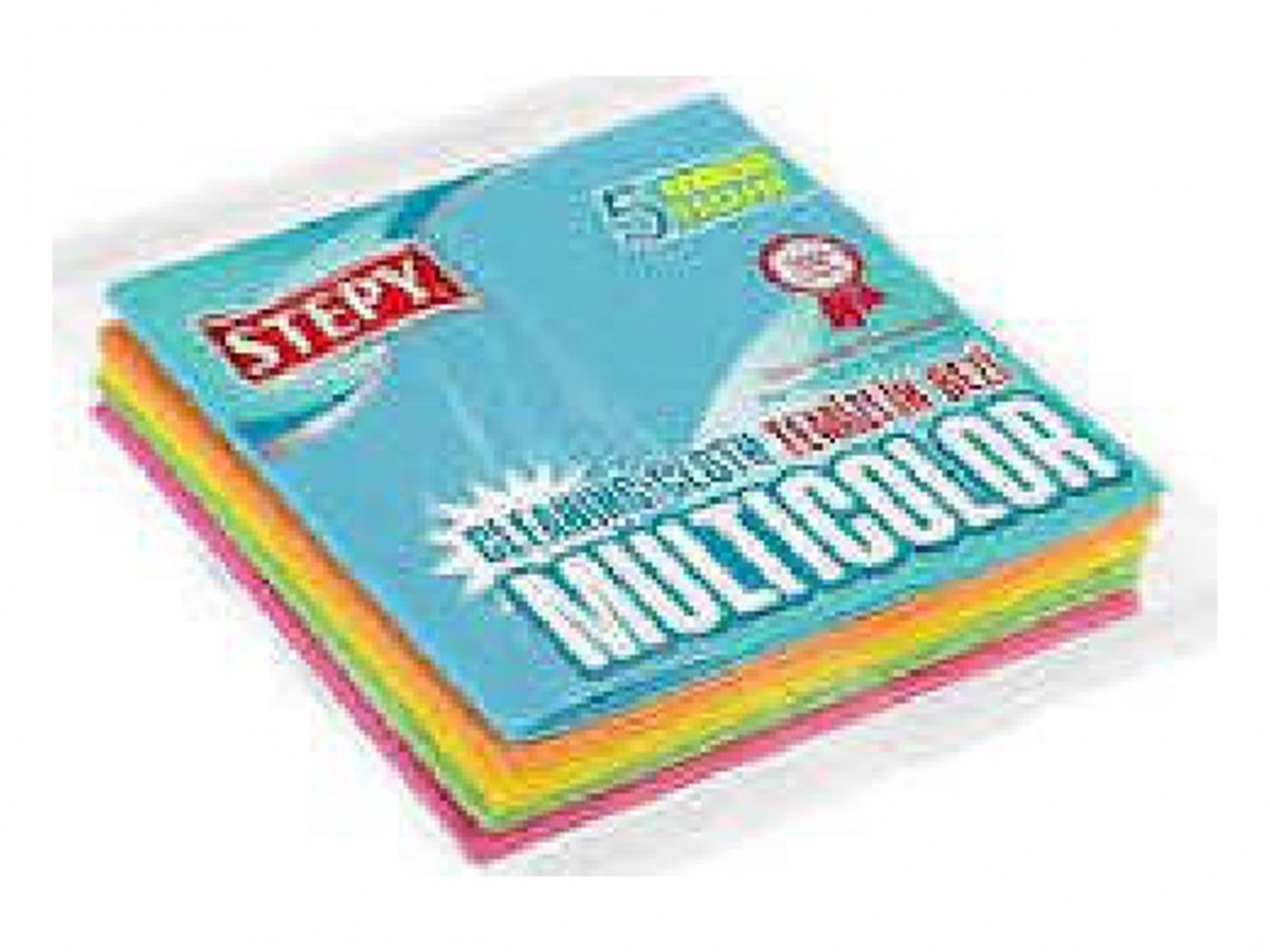 Stepy Multicolour Cleaning Cloth (5 Pieces, 34 x 35 cm)