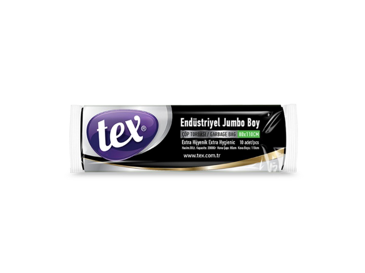 Tex Industrial Garbage Bags 80x110cm